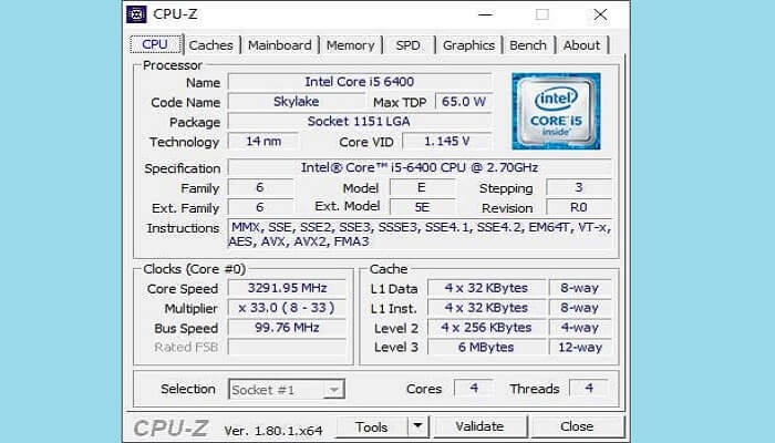 CPU-Z for Windows