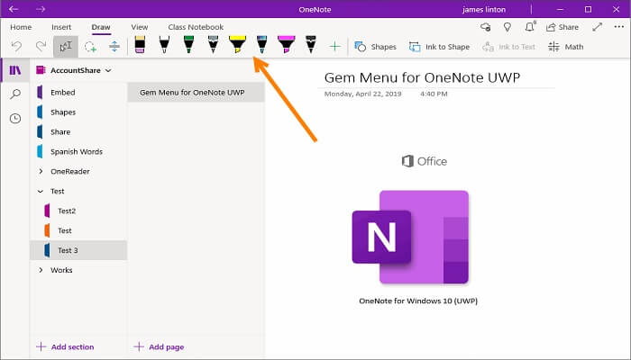 onenote gem for mac