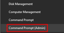  Command Prompt (Admin).