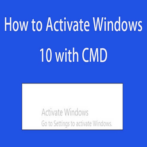 how to activate windows 10 with cmd free