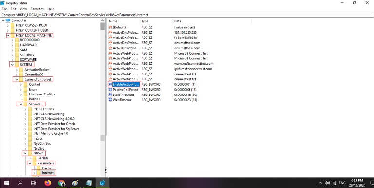 registry editor